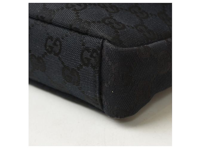 Borsa a tracolla Gucci in tela GG nera Nero - vista 10