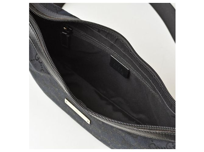 Borsa a tracolla Gucci in tela GG nera Nero - vista 12