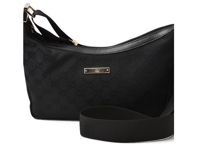 Borsa a tracolla Gucci in tela GG nera Nero - vista 2