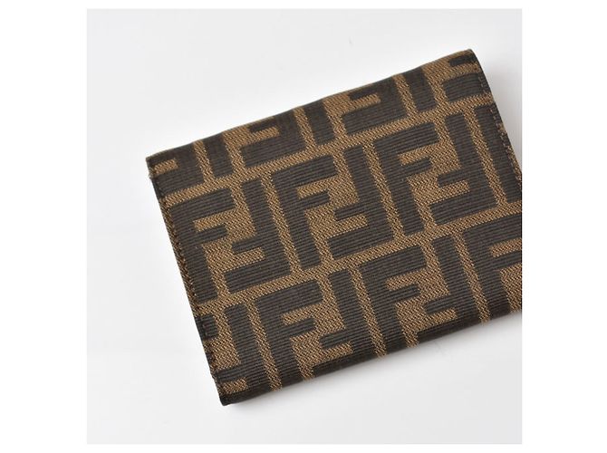 Zucca Fendi Bi-fold Wallet in Brown - view 3