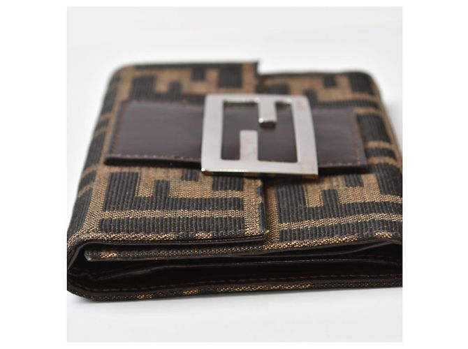 Zucca Fendi Bi-fold Wallet in Brown - view 5