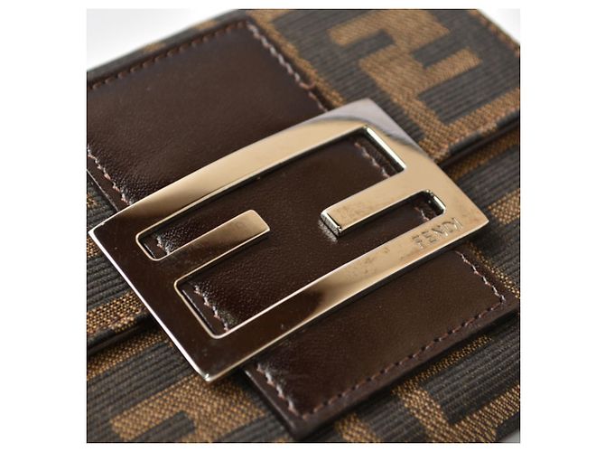 Zucca Fendi Bi-fold Wallet in Brown - view 6