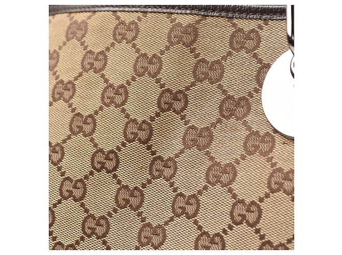 Borsa Tote Gucci GG Canvas Marrone Beige - vista 3