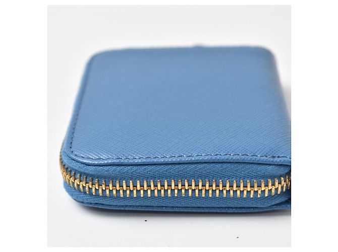 Monedero Prada Saffiano en azul Cobalto - vista 3