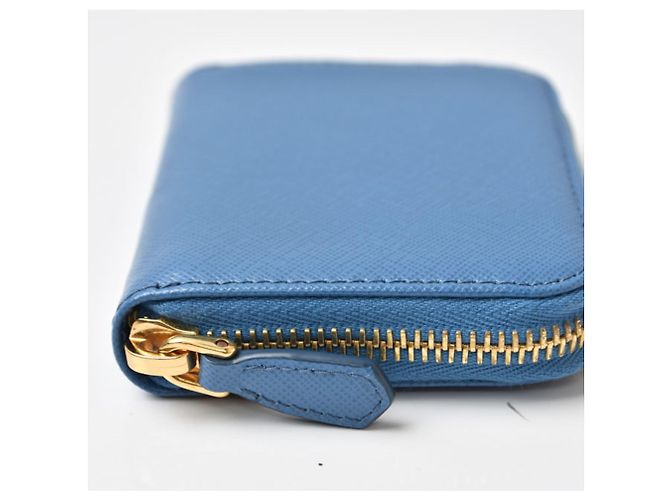 Monedero Prada Saffiano en azul Cobalto - vista 4