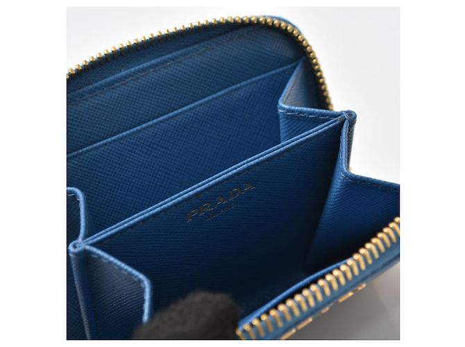 Monedero Prada Saffiano en azul Cobalto - vista 5
