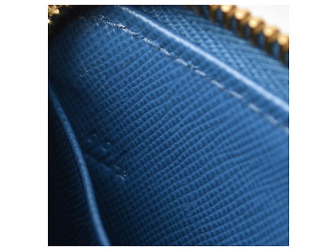 Monedero Prada Saffiano en azul Cobalto - vista 7