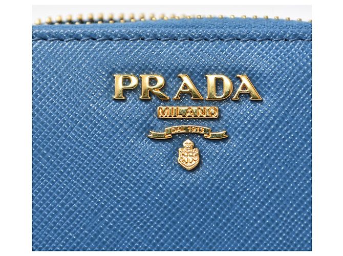 Monedero Prada Saffiano en azul Cobalto - vista 8