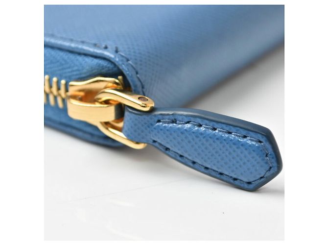 Monedero Prada Saffiano en azul Cobalto - vista 9