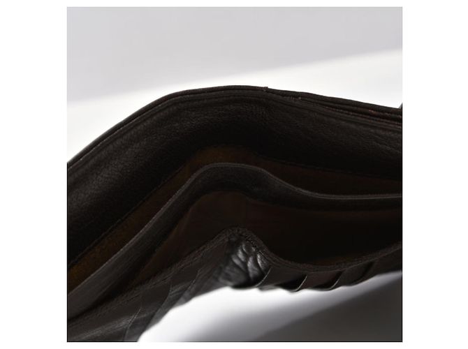 Zucca Cartera bi-fold Fendi de cuero marrón Castaño - vista 12