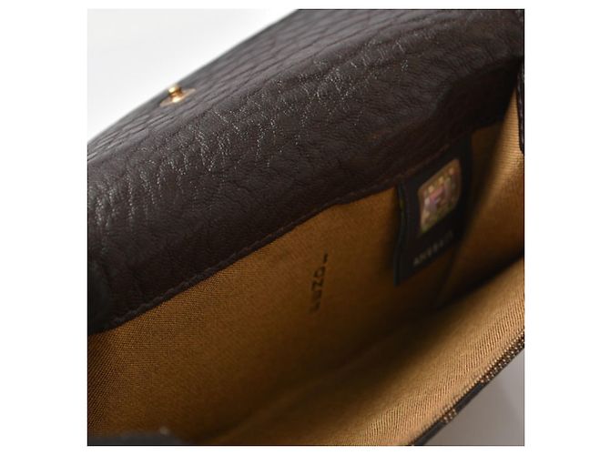 Zucca Cartera bi-fold Fendi de cuero marrón Castaño - vista 8
