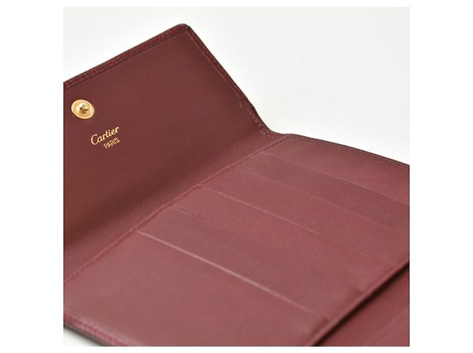 Cartier Tri-fold Wallet in Bordeaux Dark red - view 11