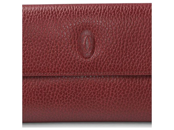 Cartier Tri-fold Wallet in Bordeaux Dark red - view 2