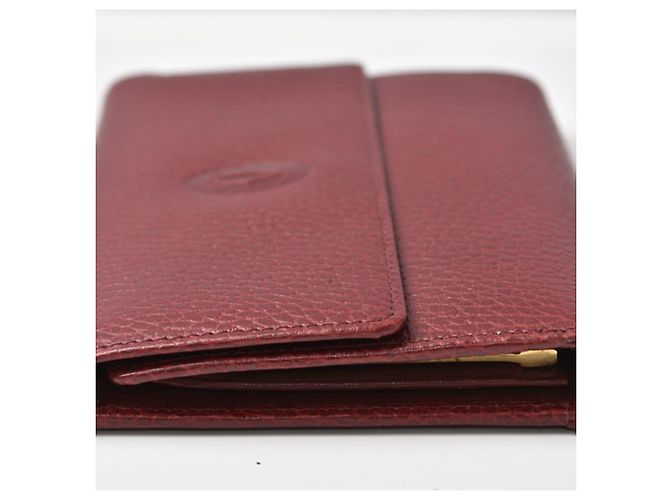 Cartier Tri-fold Wallet in Bordeaux Dark red - view 3