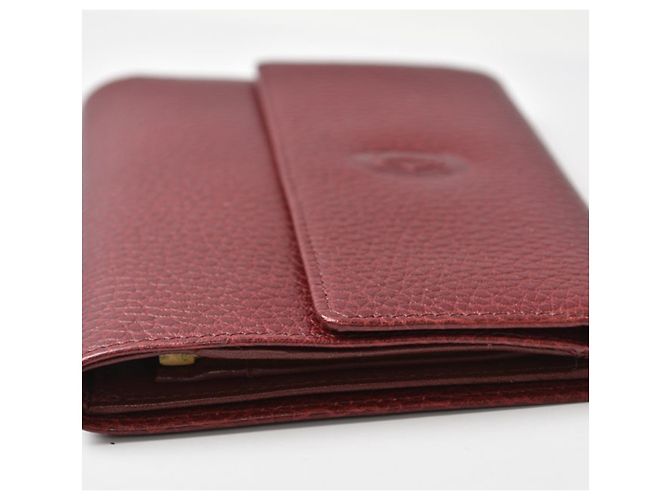 Cartier Tri-fold Wallet in Bordeaux Dark red - view 4