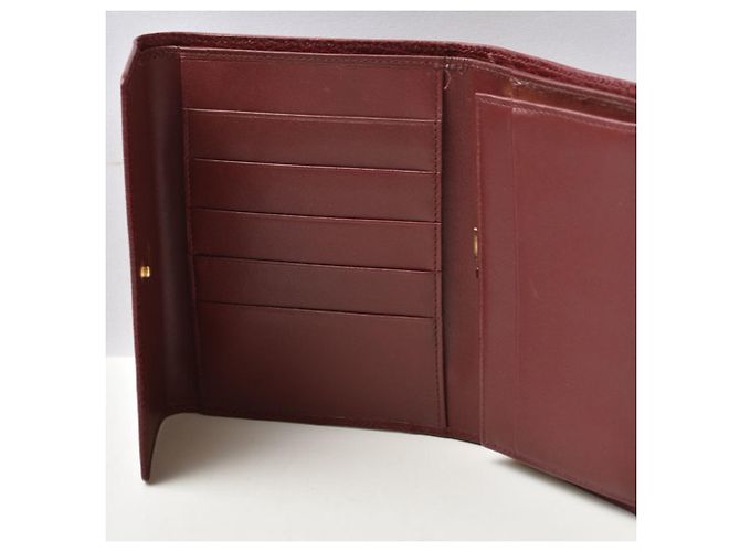 Cartier Tri-fold Wallet in Bordeaux Dark red - view 6