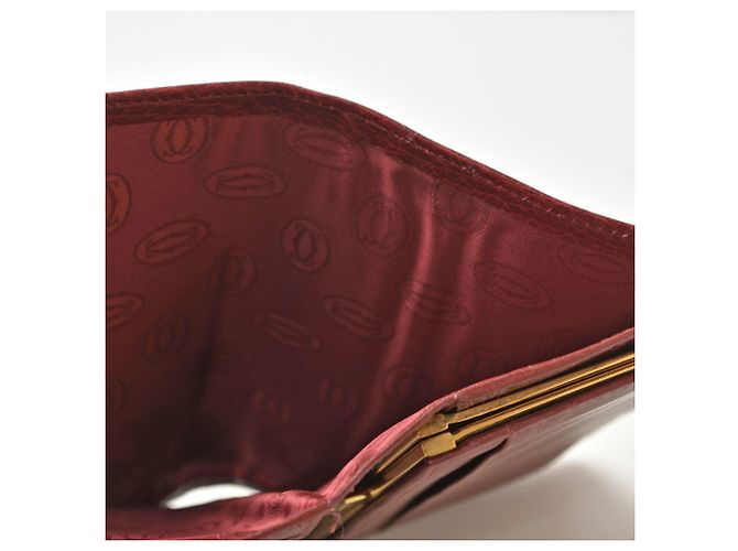 Cartier Tri-fold Wallet in Bordeaux Dark red - view 9