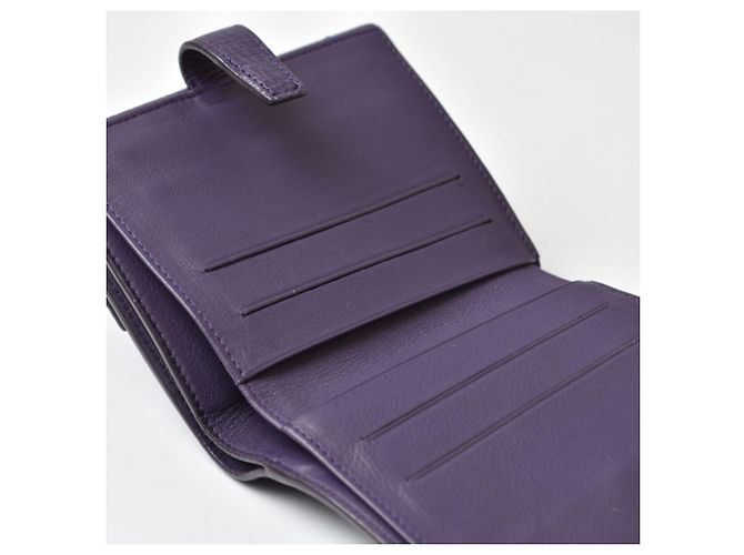 Cartera Loewe Anagram Trifold en Purple Púrpura - vista 10