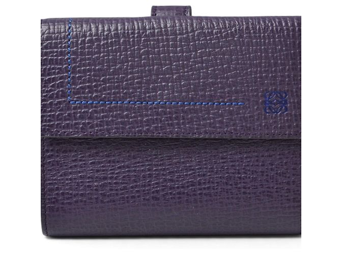 Cartera Loewe Anagram Trifold en Purple Púrpura - vista 2