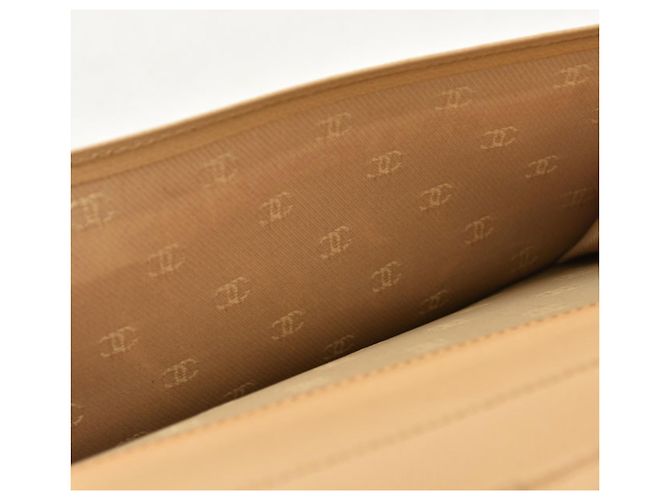 Cartera larga bi-fold Chanel Coco Button Beige - vista 10