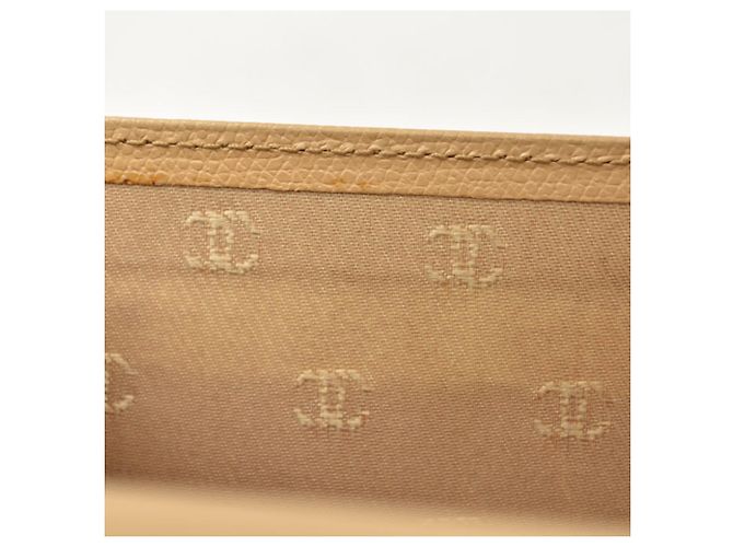 Cartera larga bi-fold Chanel Coco Button Beige - vista 11