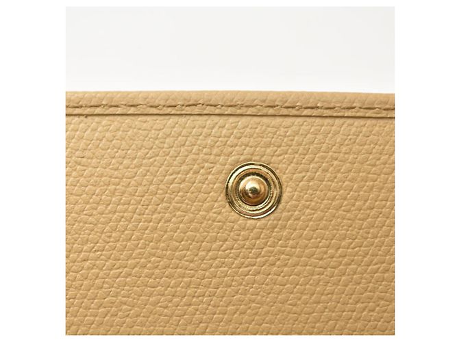 Cartera larga bi-fold Chanel Coco Button Beige - vista 5