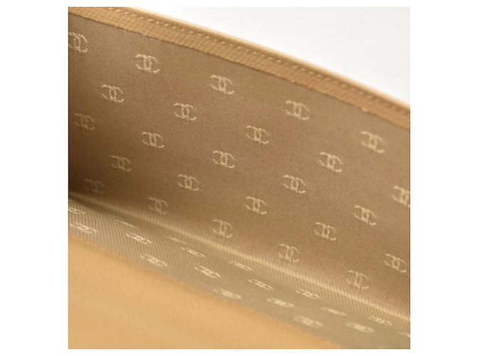 Cartera larga bi-fold Chanel Coco Button Beige - vista 6