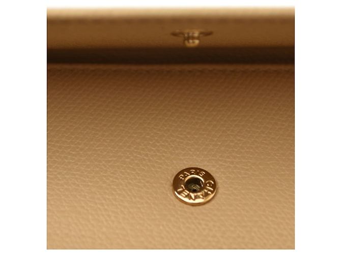 Cartera larga bi-fold Chanel Coco Button Beige - vista 7