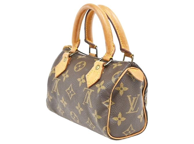 Louis Vuitton Speedy Mini HL Monogram Canvas mini Marrone - vista 4