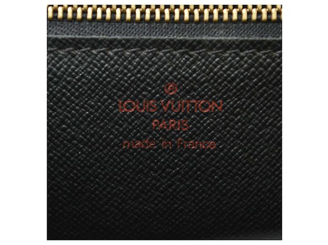 Louis Vuitton Epi Pochette Sellier Dragonne Nero Grigio - vista 8