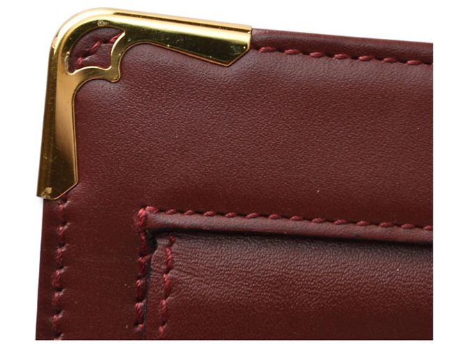 Borsa a pochette Cartier Must Line Bordò - vista 10