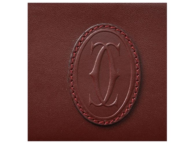 Borsa a pochette Cartier Must Line Bordò - vista 11
