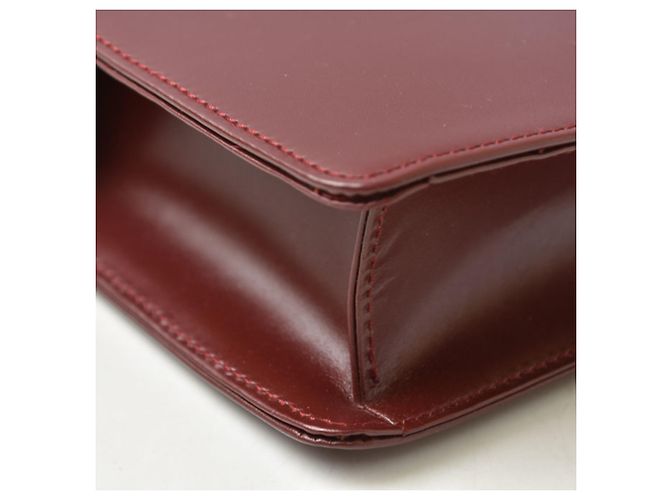 Borsa a pochette Cartier Must Line Bordò - vista 13