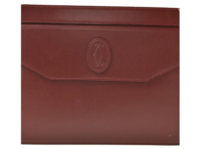 Borsa a pochette Cartier Must Line Bordò - vista 2
