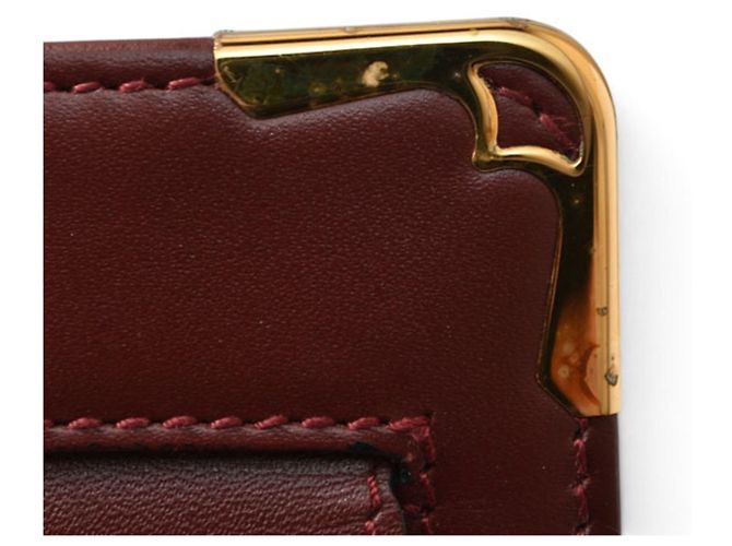 Borsa a pochette Cartier Must Line Bordò - vista 4
