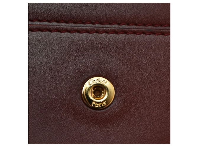 Borsa a pochette Cartier Must Line Bordò - vista 7
