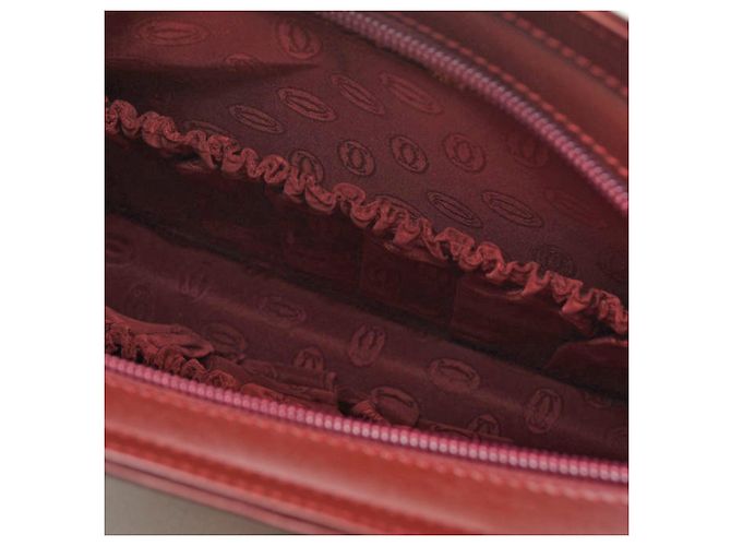 Borsa a pochette Cartier Must Line Bordò - vista 8