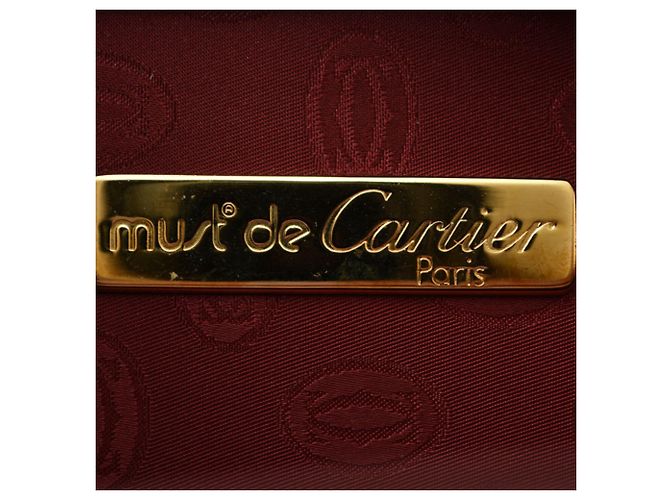 Borsa a pochette Cartier Must Line Bordò - vista 9