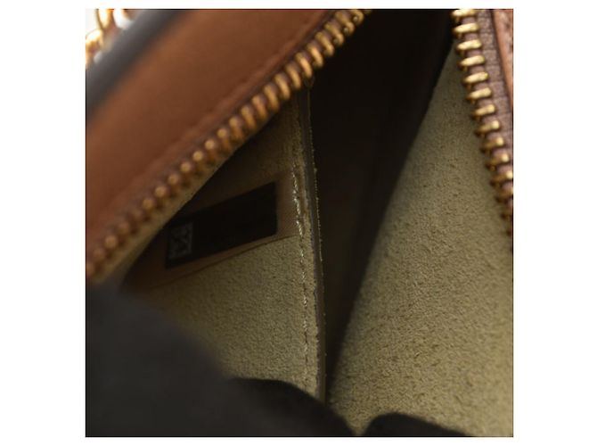 Borsa a mano Chloé in pelle beige rosa - vista 11