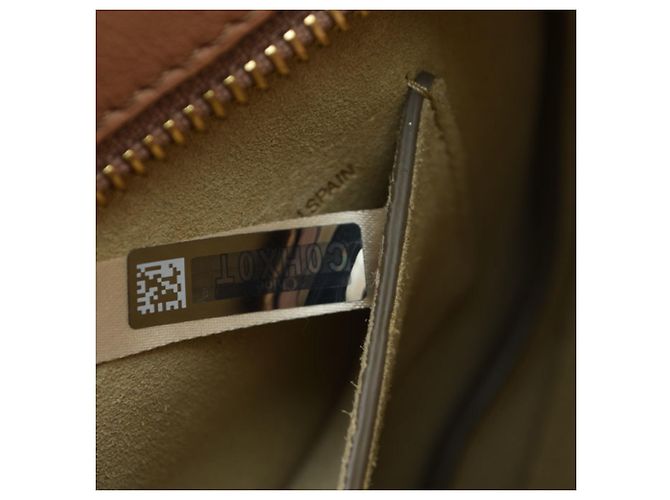 Borsa a mano Chloé in pelle beige rosa - vista 13