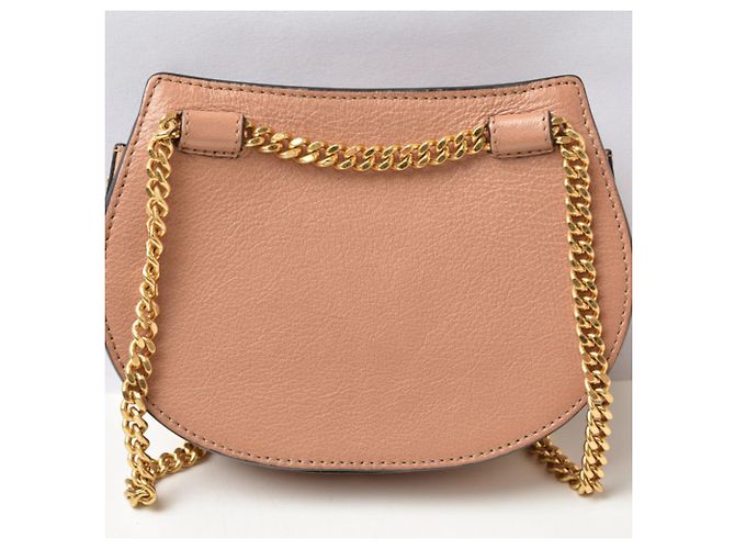 Borsa a mano Chloé in pelle beige rosa - vista 4