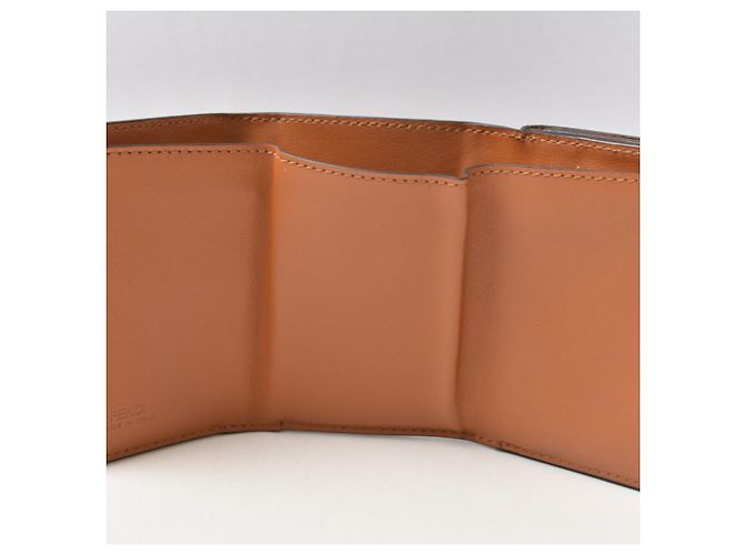 Fendi Brown Leather Tri-Fold Wallet - view 11
