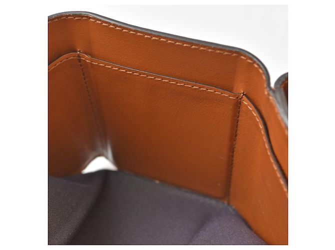 Fendi Brown Leather Tri-Fold Wallet - view 12