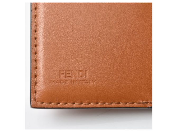 Fendi Brown Leather Tri-Fold Wallet - view 13