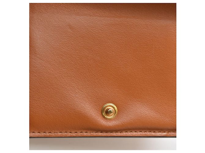 Fendi Brown Leather Tri-Fold Wallet - view 14