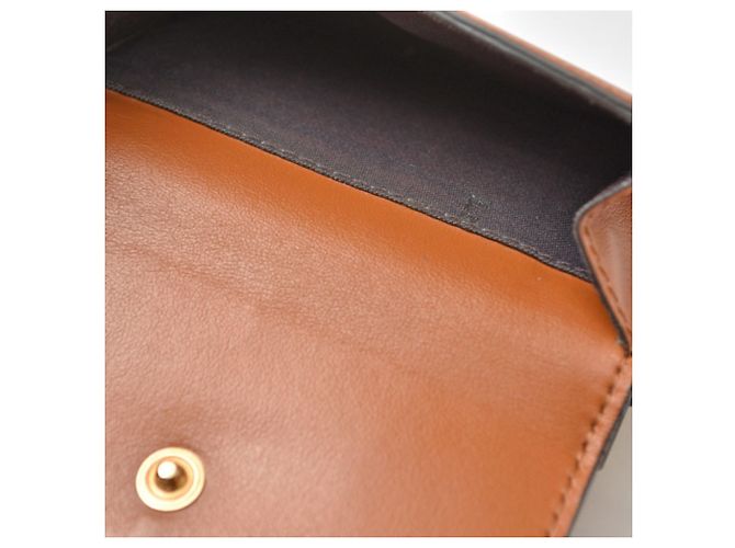 Fendi Brown Leather Tri-Fold Wallet - view 8