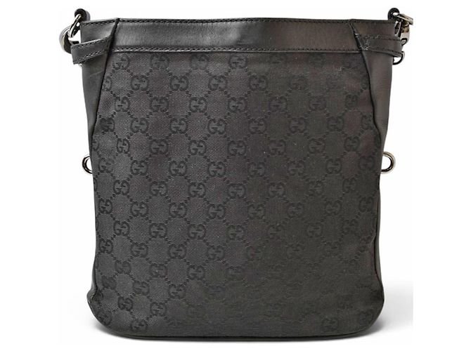Borsa a tracolla Gucci in tela GG nera Nero - vista 6