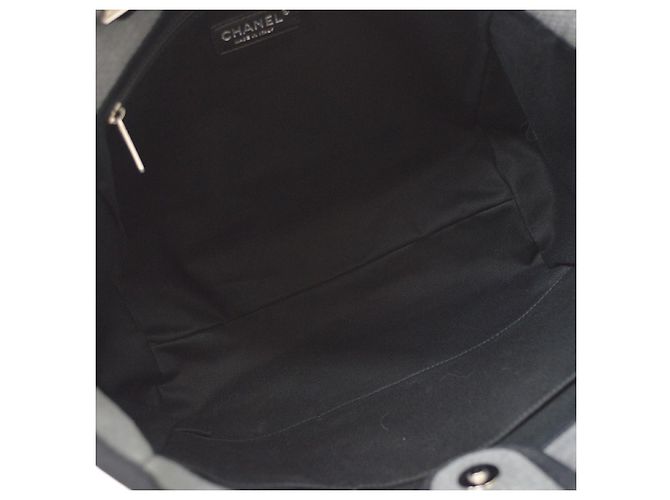 Chanel Deauville Canvas Medium Braun - Ansicht 3