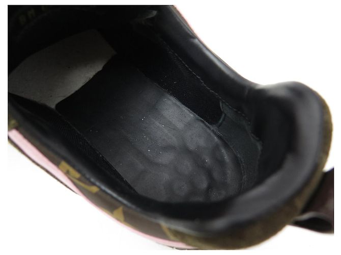 SNEAKERS LOUIS VUITTON RUN AWAY MONOGRAM LOGO LV P36 KAKI NUOVE Cachi - vista 13