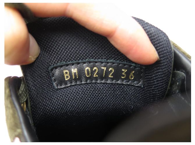 SNEAKERS LOUIS VUITTON RUN AWAY MONOGRAM LOGO LV P36 KAKI NUOVE Cachi - vista 16